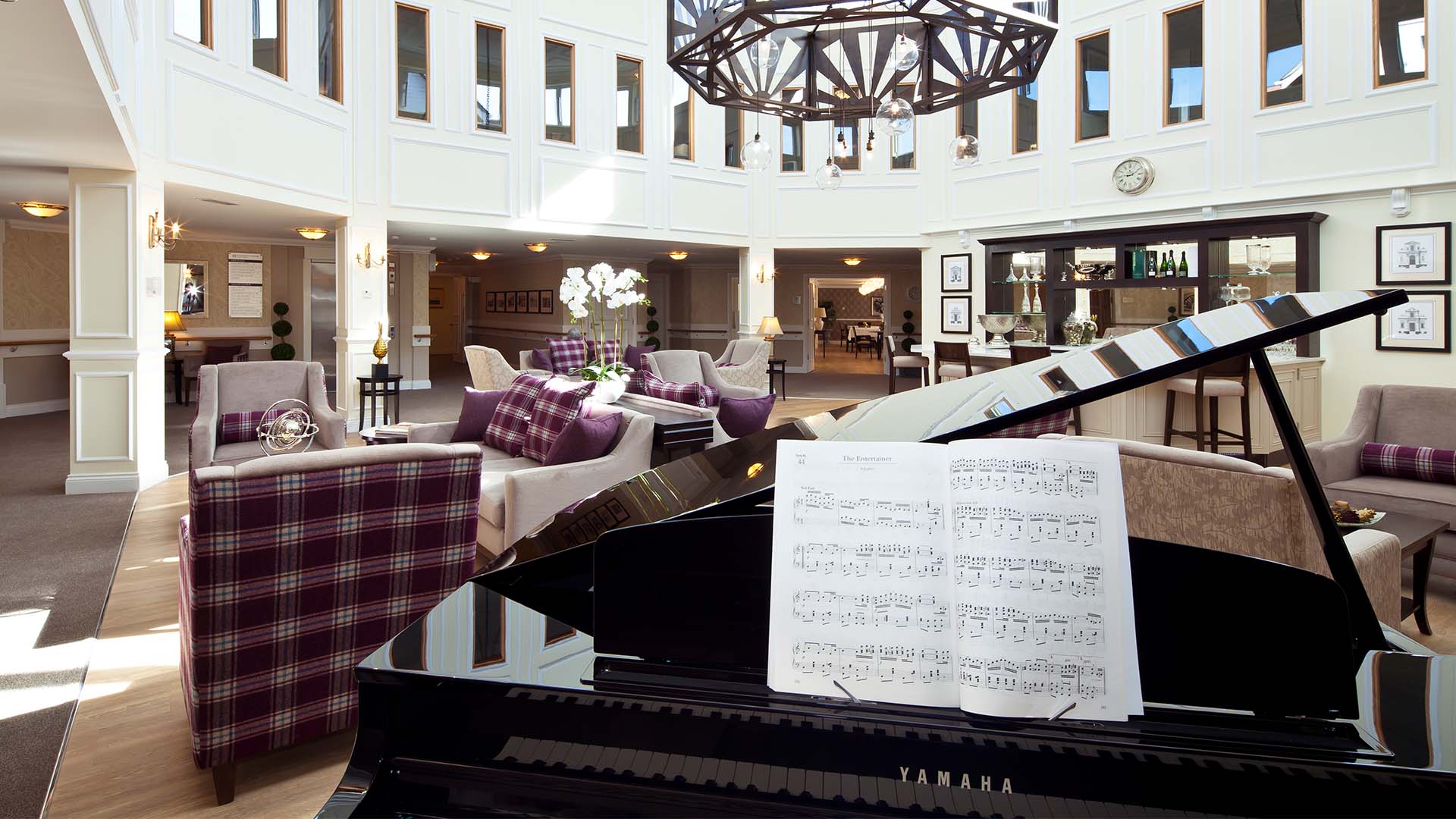 Piano in Entertainment Room