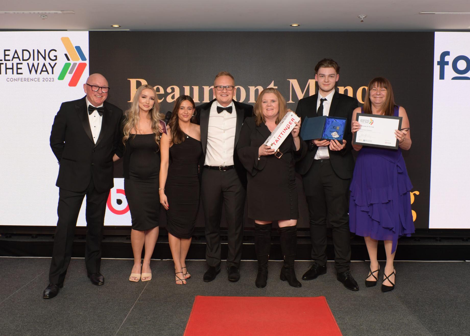 Beaumont Manor winning the care awards 2023
