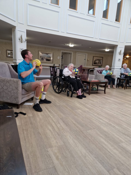 Exercise at Beaumont Manor Care Home