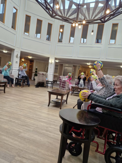 Exercise at Beaumont Manor Care Home